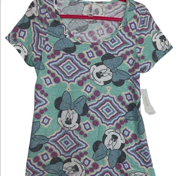 LuLaRoe Womens Small Minnie Mouse Classic Tee Coastal Grandma Nostalgia Softgirl - Picture 5 of 12
